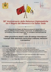 50° Anniversario delle Relazioni Diplomatiche tra il Regno del Marocco e la Santa Sede